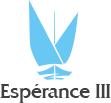 Espérance 3, barque à voile latine sur le lac d'Annecy